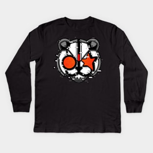 panda head Kids Long Sleeve T-Shirt